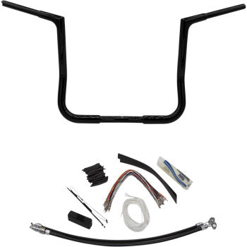 1-1/4" EZ Install Flat Top Handlebar Kits- Chrome or Black