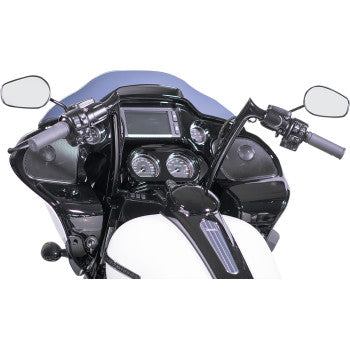 1-1/4" EZ Install Pointed Top Handlebar- Gloss Black or Chrome