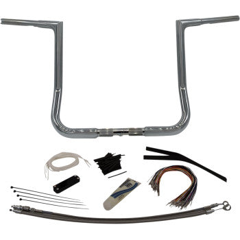 1-1/4" EZ Install Flat Top Handlebar Kits- Chrome or Black