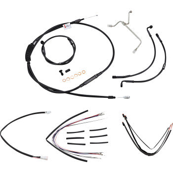 Burly Brand Cable Kits for 14-16 FLHR without ABS- FREE SHIPPING