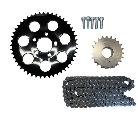 1991-2003 Harley Sportster 530 Chain Conversion- Black Sprocket