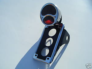 Model A Side Mount Vertical License Plate Bracket & Light